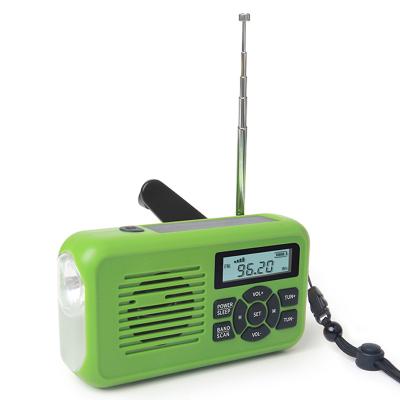 China Portable NOAA Weather Band Radio Emergency Weather Band Radio with LED Flashlight for sale