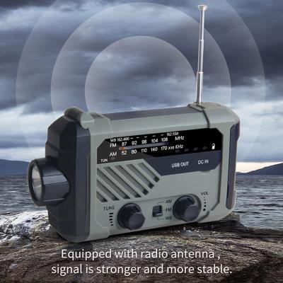 China Hand Crank Emergency Self-Generating NOAA Weather Radio SOS Alert For Emergency In USA for sale