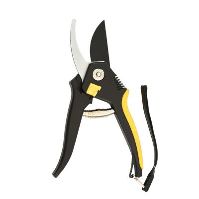 China Non-Slip Handle Professional Stainless Steel Pruners Garden Pruner Manual Gardening Scissors Shear Hand Garden Pruners for sale