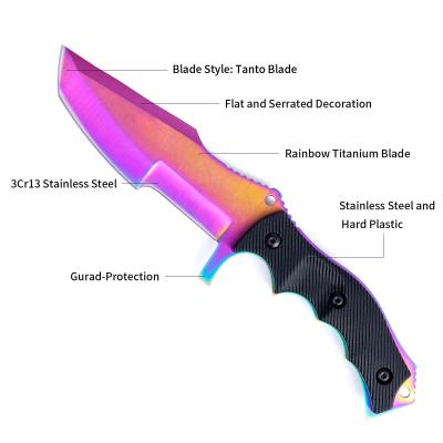 China New Light Fashion Cuchillo Fixed Blade Knives Hunting Outdoor Knife Odm Private Label Difficulty Blade Camp Hand Made Knife for sale