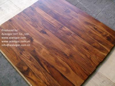 China Small Leaf Acacia Solid Flooring, Chinese Walnut Solid Flooring for sale