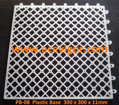 China PB-08 Interlocking plastic base for decking tiles for sale