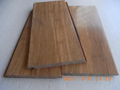 China Carbonized Strand Woven Bamboo Flooring, Click lock for sale