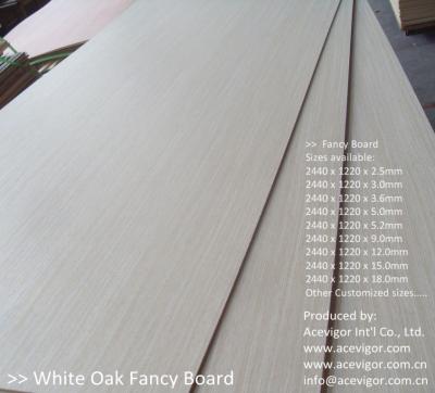 China White Oak Fancy Plywood 1220 x 2440mm for sale