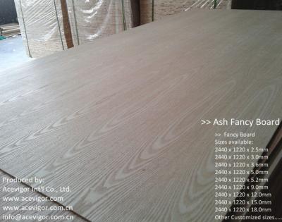 China Ash Fancy Plywood 1220 x 2440mm for sale