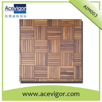 China Antique solid wood wall mosaic tiles with high quality & smooth surface for sale