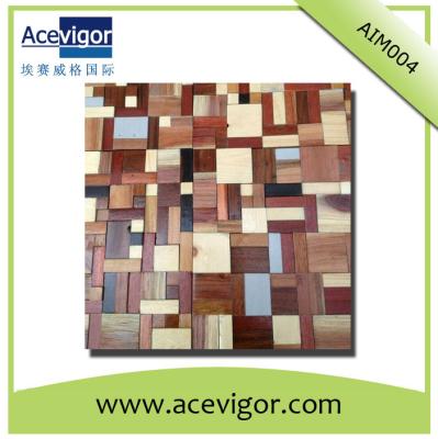 China Eco-friendly antique solid wood wall tiles for background decoration for sale