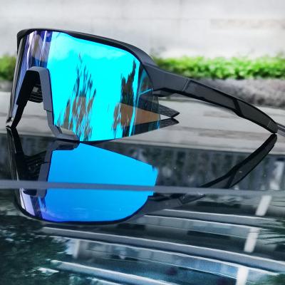 China Windproof New Eyewear Wholesale UV400 Eye Protection Cycling Glasses Mountain Bicycle Windproof Sports Sunglasses for sale