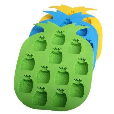 China Silicone Disposable Custom Decoration Silicone Pineapple Shape Cupcake Silicone Cake Cup Baking Mold for sale