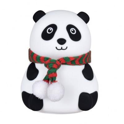 China 2021 Hot Sale Children's Eco-Friendly Pat Food-Grade Silicone Panda Night Gifts Light Up Usb Lamp Seven Colors for sale