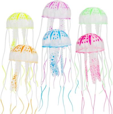 China Hot Selling Home Decoration Environmentally Friendly Silicone Jellyfish Tank Lamp Light Artificial Jellyfish Lava Lamp for sale