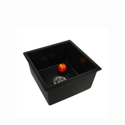 China Without Cheap Price Single Bowl Black Granite Kitchen Sinks Quartz Compound Kitchen House Sink for sale