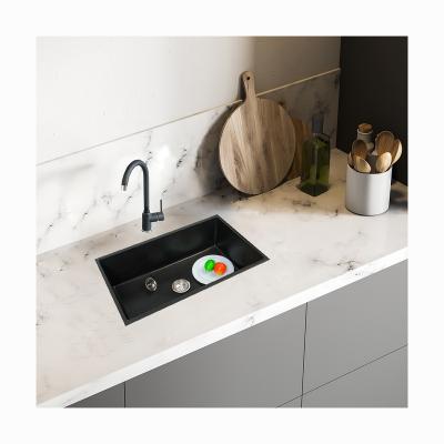 China Best Price Top-Mount Faucet Top-Mount Faucet Top-Mount Kitchen Granite House Quartz Granite Sink Single Bowl Compound Stone Sink for sale