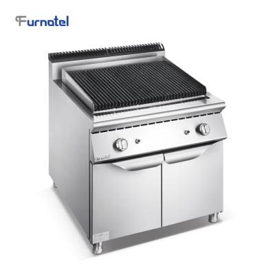 China Height Adjustable Restaurant Gas Lava Rock Grill Machine GRILL Equipment 900mm Series for sale