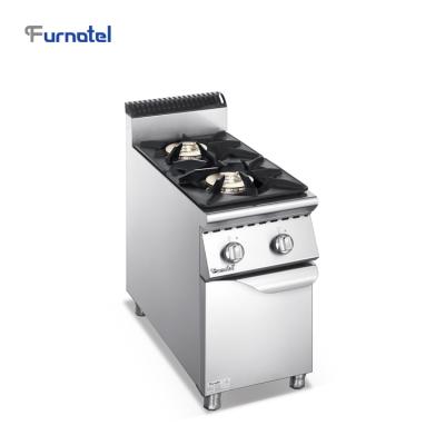 China Furnotel Traditional 2 Burner Floor Type Cooking Range Gas Cooker for sale