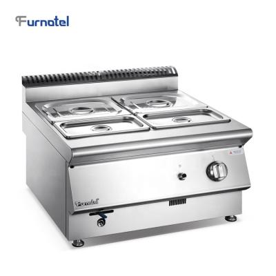 China Furnotel Xmart 304 Series Gas Bain Marie Counter Top Stainless Steel 304 Food Heater for sale