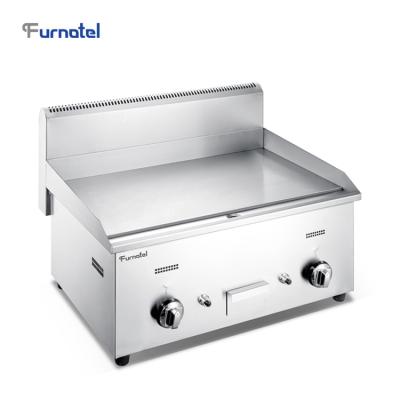 China Deli Flexible Table Top Restaurant Cooking Equipment Gas Griddle Commercial 2 Temperature Controller for sale