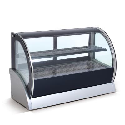 China Single-temperature restaurant equipment for sale refrigerator refrigerated cabinet display food table top 2 layers for sale