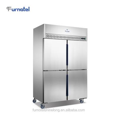 China FURNOTEL Single-Temperature X-Series Commercial 4 Doors Fancooling Upright Fridge Freezer For Hotel Restaurant Kitchen Equipment for sale