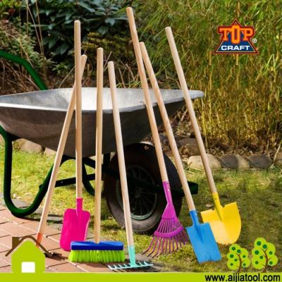 China Q235 Children's Garden Tool Kit Carbon Steel Hand Tool With Wooden Handle for sale