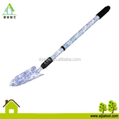 China Garden Trowel Steel Telescopic Steel Handle With Printing for sale