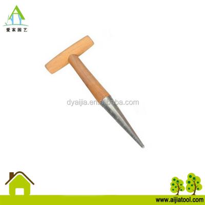 China Steel With Wooden Handle Garden Seeder With Wooden Handle for sale