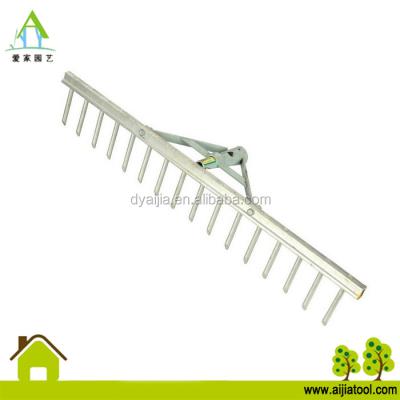 China Garden 8tines, 10tines, 12tines, 14tines, 16 teeth lawn rake, garden rake steel metal with powder coated for sale