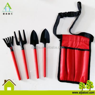 China PP Mini Garden Tool Kit Kids With Plastic Bag 600D Weeder Fork Trowel for sale