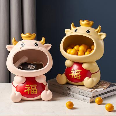 China Viable modern resin storage box storage box living room home decoration animal model storage tank for sale