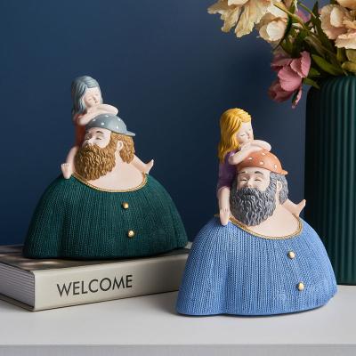 China Wholesale Modern Mid Century Character Sculpture Accessories Birthday Gift Resin Home Furnishing Decoration for sale