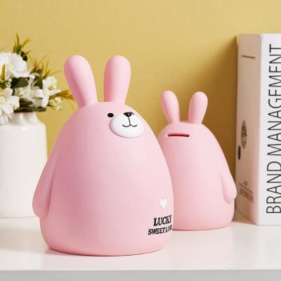 China Creative Cute Easter Gift Big Savings Coin Box Cow Shape Cartoon Piggy Bank Other Home Decorations Box for sale