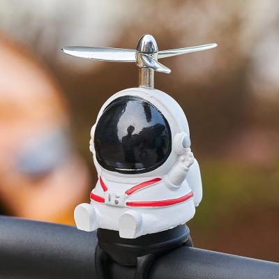 China Luxury Creative Astronaut Motorcycle Morden Car Bicycle Decoration Electric Astronaut Decoration for sale