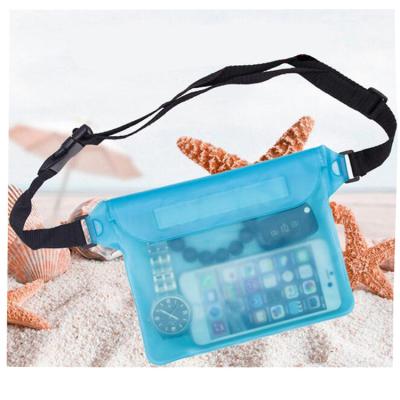 China Eco-friendly Cheap Transparent Clear Waterproof Pack Waist Recycling Bag PVC Led Pussy Waist Fanny Pack Wholesale for sale