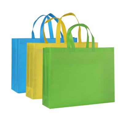 China Wholesale Promotional Printed Nonwoven Folding PP Tote Shopping Bag/Printable Reusable Nonwoven Shopping Tote Bag for sale