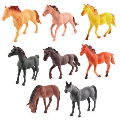 China Assorted Colored Figure Andalusian America Mare Toy Figure Mini Horses Action Figure-North Plastic Breeds 8 Pcs Horse for sale