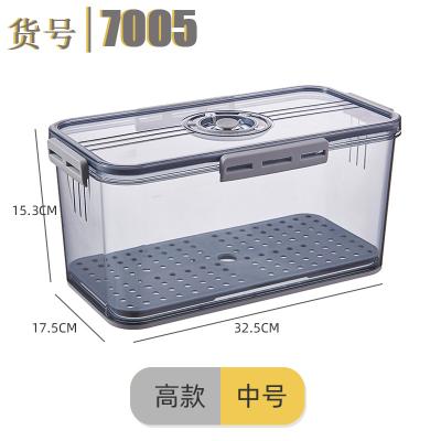 China Plastic Organizer Bins - Stackable Freshness Keeping Refrigerator Storage Containers for Fridge, Freezer for sale