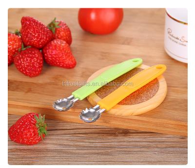 China Hot Selling Viable Stainless Steel Strawberry Huller Strawberry/Tomato Hollow Puncher Fruit and Vegetable Hollow Puncher for sale