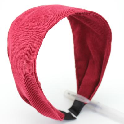 China Fashion Wholesale New Design Women's Wide Pure Soild Color Hair Band Large Hair Accessories Hair Band For Girls for sale