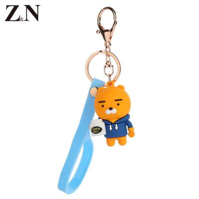 China Free Sample/Cheap Price/Free Custom Soft Cute Animal Car Logo Rubber Design/OEM Factory Direct Sale Cartoon Promotion Pvc Keychain for sale