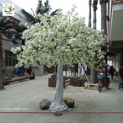 China UVG home landsacping high simulation white cherry flower artificial tree for weddings CHR012 for sale