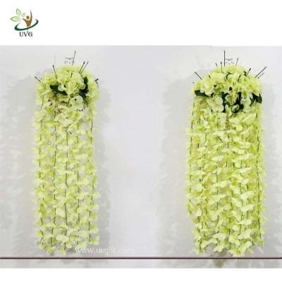 China UVG China Artificial Flower Silk Wisteria Wedding Wreath Hanging Wedding Flower Decoration for sale