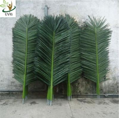 China UVG Palm tree leaves artificial with fabric leaves for home garden decoration PTR014 for sale