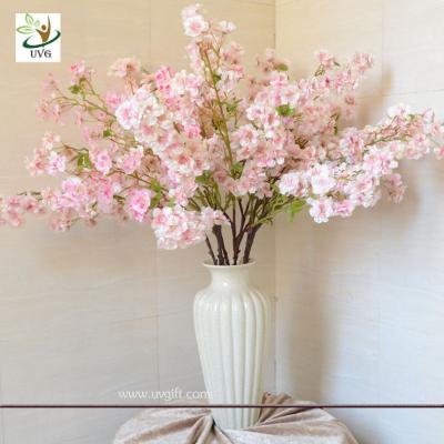 China UVG Pink artificial tree branches and leaves in silk blossoms for wedding table decoration for sale