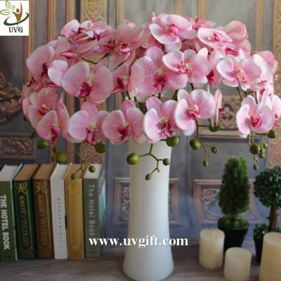 China UVG Colorful artificial flower wholesale with plastic orchid for wedding table decoration for sale