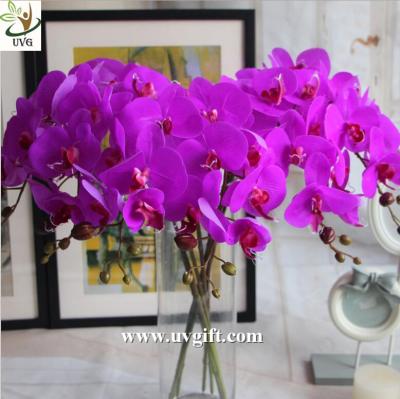 China UVG Latex high quality artificial flowers orchid for wedding decoration table centerpiece for sale