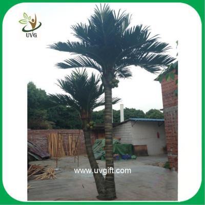 China UVG PTR022 high simulation artificial palm trees outdoor for home garden decoration for sale