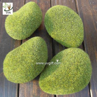 China UVG preserved artificial moss stones décor rock for garden grass ornaments to planning a wedding GRS040 for sale