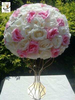 China UVG various sizes half roses and hydrangea flower balls for wedding table centerpieces decoration FRS02 for sale