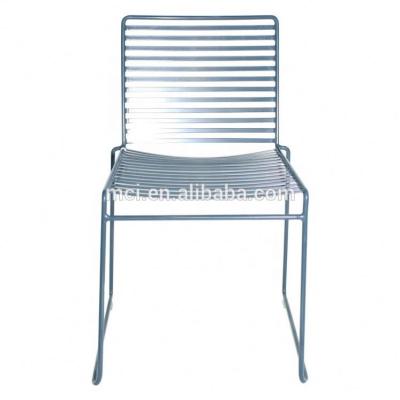 China Modern Stackable Metal Frame Chair Outdoor Garden Chair Outdoor Dining Chairs Wholesale Storage for sale