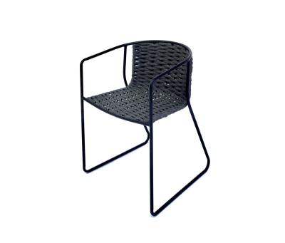 China MCI's Industrial Rope And Metal Mold Manufacturers The Modern Stackable Chair Cafe PE Rattan Chair YT0R56 for sale